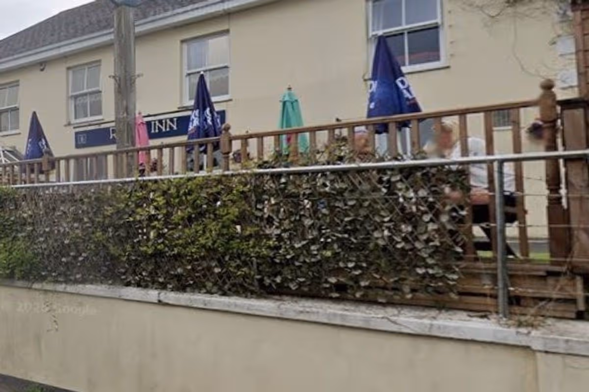 Front entrance of The Royal Inn pub in Par, Cornwall before its planned closure.