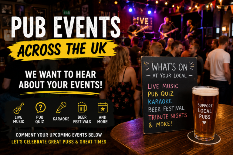 The UK’s Biggest Pub Events Guide Is Coming To Pub Social – And We Need Your Help