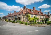 Pub Review: The Lamb Proves the South West Is Still Leading the Way The Lamb pub in Hindon Wiltshire traditional English countryside pub exterior