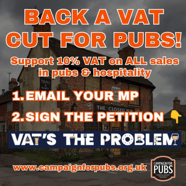 Campaign Renews Call for VAT Cut to Support UK Pubs